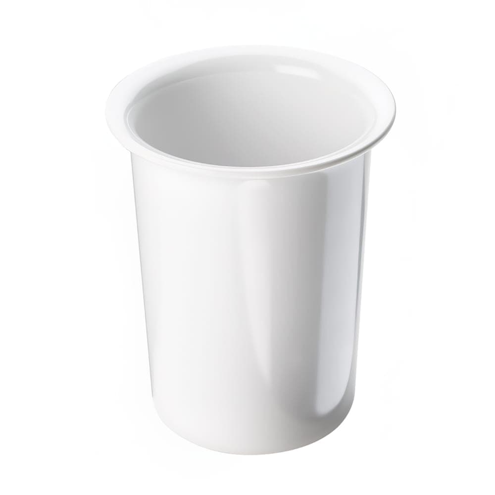 Cal-Mil 1017-15 4 1/2" Round Flatware Cylinder - 5 1/2"H, Melamine, White