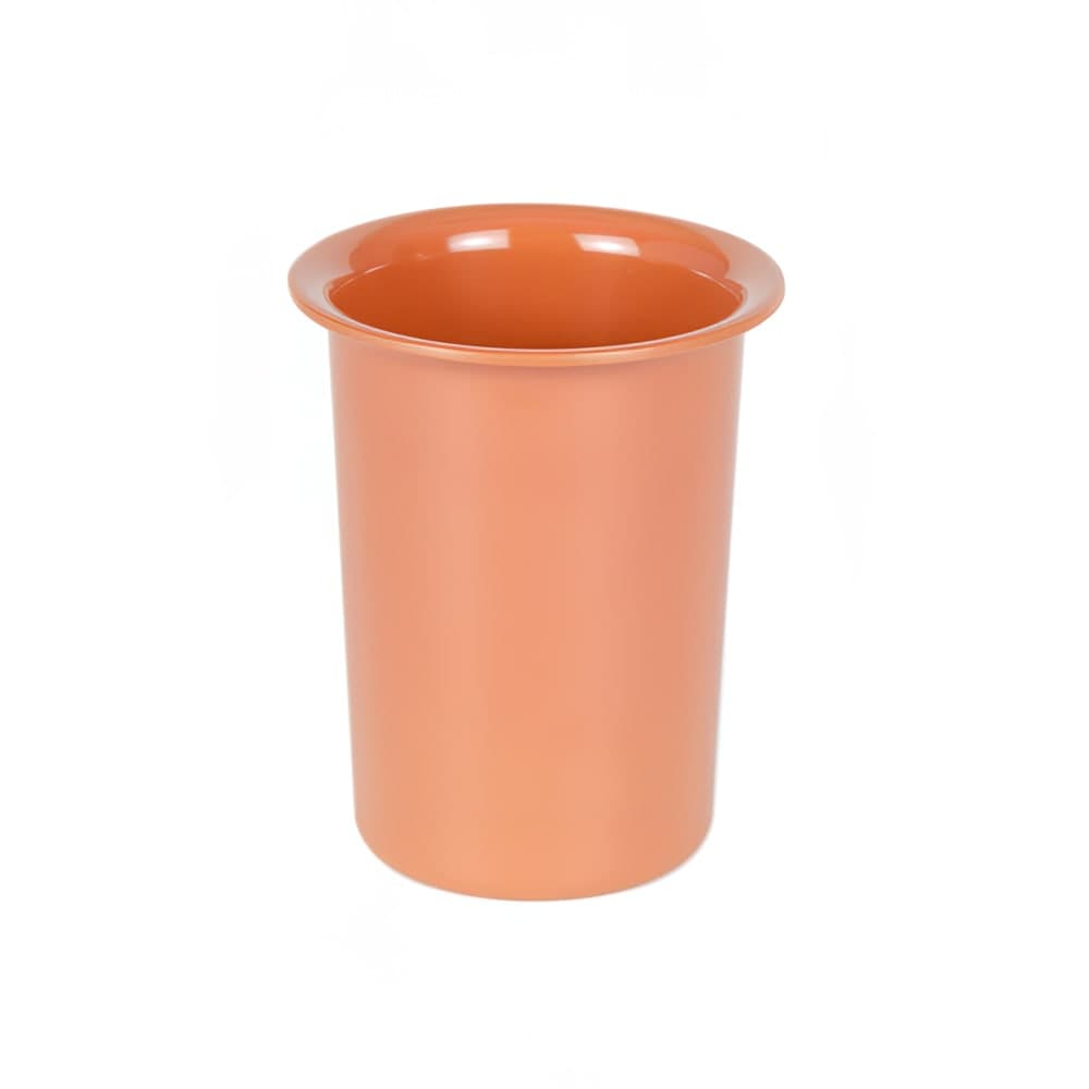 Cal-Mil 1017-62 4 1/2" Round Flatware Cylinder - 5 1/2"H, Melamine, Terra Cotta Orange