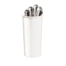 Cal-Mil 1017-8-15 4 1/2" Round Flatware Cylinder - 8"H, Melamine, White thumbnail 2