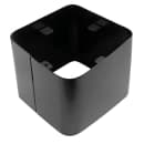 Cal-Mil 1112-1-13 1 1/2 Gallon Square Glass Beverage Dispenser w/ Ice Chamber - Black Metal Base thumbnail 6