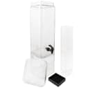 Cal-Mil 1112-3 3 Gallon Square Glass Beverage Dispenser w/ Ice Chamber - Clear thumbnail 2