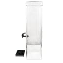 Cal-Mil 1112-3INF 3 Gallon Square Glass Beverage Dispenser w/ Infusion Chamber - Clear thumbnail 3