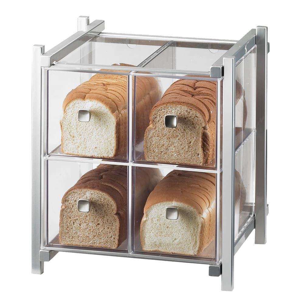 Cal-Mil 1146-74 4 Drawer Bread Case - Silver