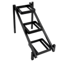 Cal-Mil 1149-13 Rectangular 3 Compartment Condiment Jar Display - Clear/Black thumbnail 5