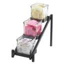 Cal-Mil 1149-13 Rectangular 3 Compartment Condiment Jar Display - Clear/Black thumbnail 8