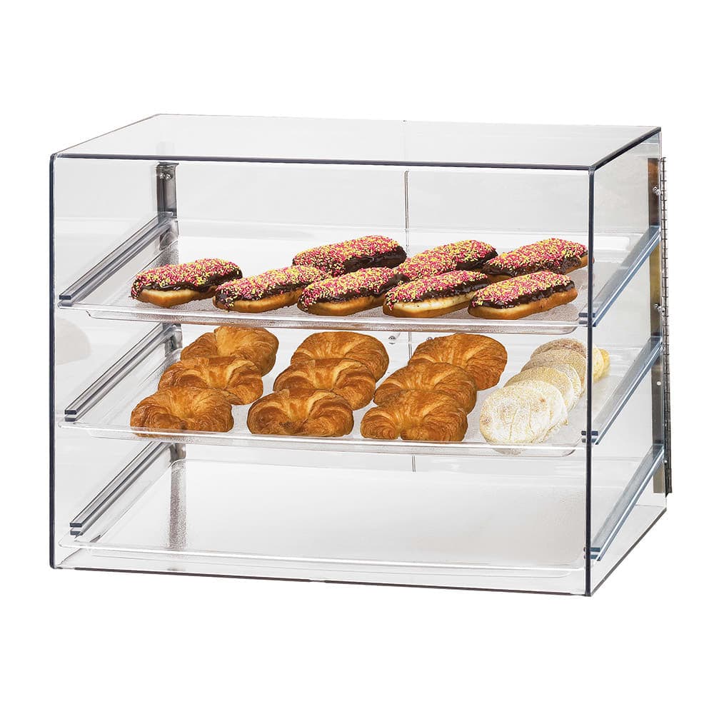 Cal-Mil 1202 Econo Display Case w/ (3) 18 x 26" Trays & Slanted Front