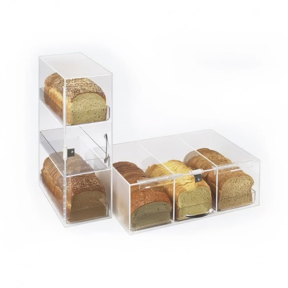 Cal-Mil 1204P-12 3 Tier Bread Case - 7" x 17" x 20", Acrylic