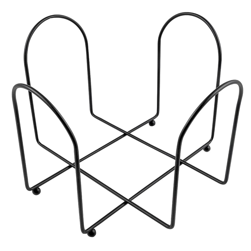 Cal-Mil 1236 9 1/2" Countertop Plate Holder - Iron, Black