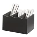 Cal-Mil 1244-96 3 Compartment Cutlery Holder - Midnight Bamboo thumbnail 6