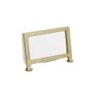 Cal-Mil 1262-90 Tabletop Menu Card Holder - 3 1/2" x 2", Acrylic/Gold Iron Frame thumbnail 3