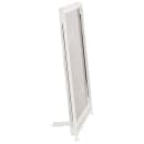 Cal-Mil 1264-15 Tabletop Sign Holder - 8 1/2" x 11", Acrylic/White Iron Frame thumbnail 2