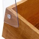 Cal-Mil 1332-12-99 Pastry Display Bin w/ Hinged Lid - 20" x 11", Wood thumbnail 7