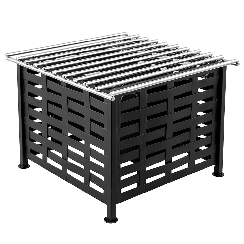 Cal-Mil 1361-12 Lattice Style Square Chafer Alternative, 12" x 12 x 7 1/2" H, Black