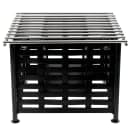 Cal-Mil 1361-12 Lattice Style Square Chafer Alternative, 12" x 12 x 7 1/2" H, Black thumbnail 2