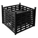 Cal-Mil 1361-12 Lattice Style Square Chafer Alternative, 12" x 12 x 7 1/2" H, Black thumbnail 5