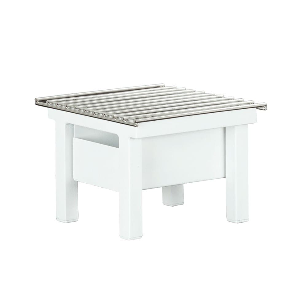 Cal-Mil 1409-12-15 10 1/4" Square Chafer Alternative - 7"H, Metal, White