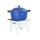 Cal-Mil 1409-12-15 10 1/4" Square Chafer Alternative - 7"H, Metal, White thumbnail 2