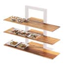 Cal-Mil 1449-68 Crushed Bamboo Frame Riser Shelf for 1464 & 1467, 32 x 11 1/2" D thumbnail 6