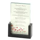Cal-Mil 1510-46 Tabletop Menu Card Holder - 4" x 6", Acrylic/Black thumbnail 6