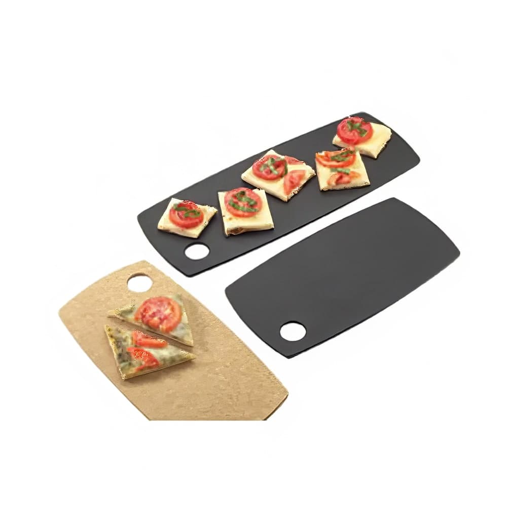 Cal-Mil 1531-616-13 Rectangular Serving Board - 16"L x 6"W, Resin, Black