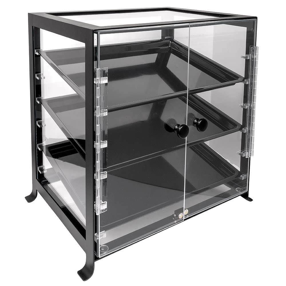 Cal-Mil 1574-13 Soho Display Case - Attendant Serve, 17 1/4x12 3/4x20 3/4", Black
