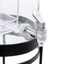 Cal-Mil 1580-2-13 SoHo 2 Gallon Round Glass Beverage Dispenser - Black Metal Base thumbnail 8