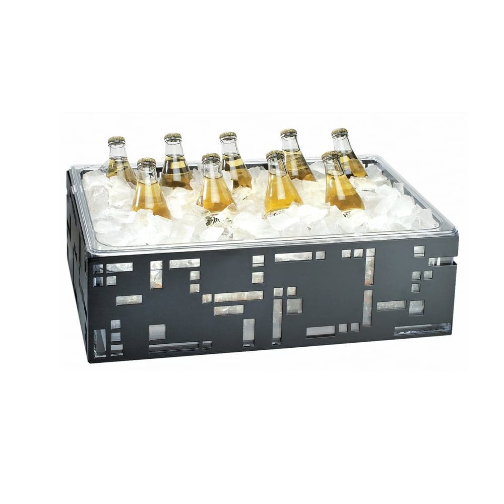 Cal-Mil 1603-12-13 Rectangular Ice Housing - 21"L x 12 1/2"W x 6 1/2"H, Black