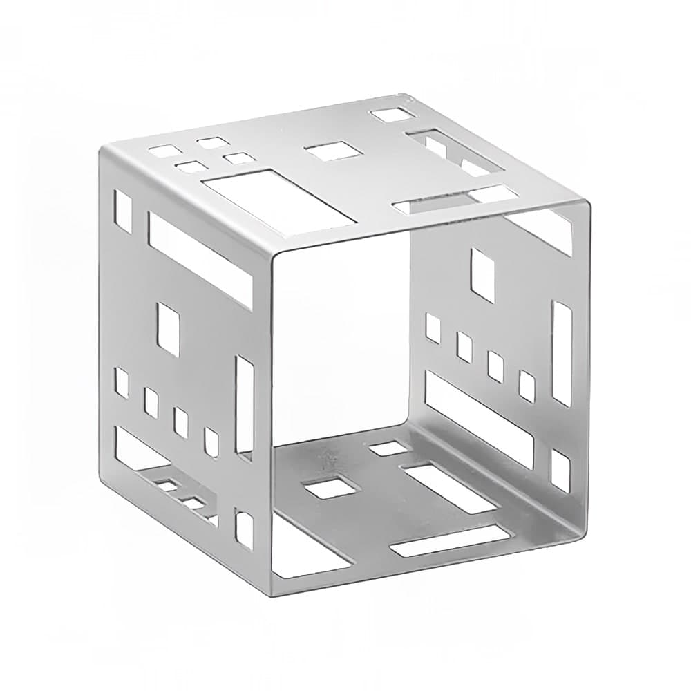 Cal-Mil 1607-9-55 9" Squared Cube Riser, Stainless