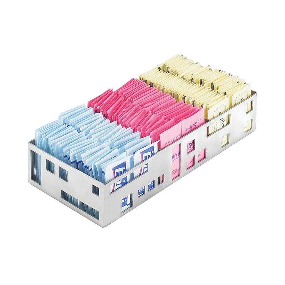 Cal-Mil 1611-55 Rectangular Condiment Caddy - Stainless Steel