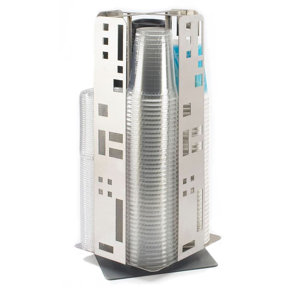 Cal-Mil 1615-55 Cup & Lid Organizer, (4) Compartment, All Cup Types