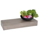 Cal-Mil 166-3-110 Rectangular Display Riser - 7" x 20 1/2" x 3 1/4", Pine Wood, Gray Wash thumbnail 4