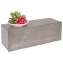 Cal-Mil 166-7-110 Rectangular Display Riser - 7" x 20 1/2" x 7", Pine Wood, Gray Wash thumbnail 2