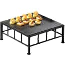 Cal-Mil 1711-5-65 12" Square Buffet Riser w/ Slate Top - 5"H, Metal, Black thumbnail 6