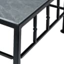 Cal-Mil 1711-7-65 12" Square Buffet Riser w/ Slate Top - 7"H, Metal, Black thumbnail 6