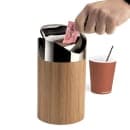 Cal-Mil 1717-60 Countertop Trash Can w/ Bamboo Body & Stainless Top, 5 x 7" High thumbnail 6