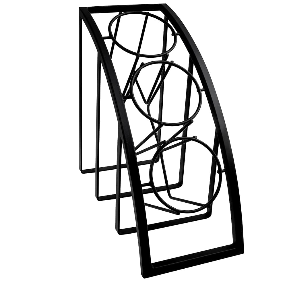 Cal-Mil 1747-3-13 3 Tier Mission Style Frame for Crock & Cylinder, 13" H, Black