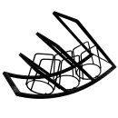 Cal-Mil 1747-3-13 3 Tier Mission Style Frame for Crock & Cylinder, 13" H, Black thumbnail 5