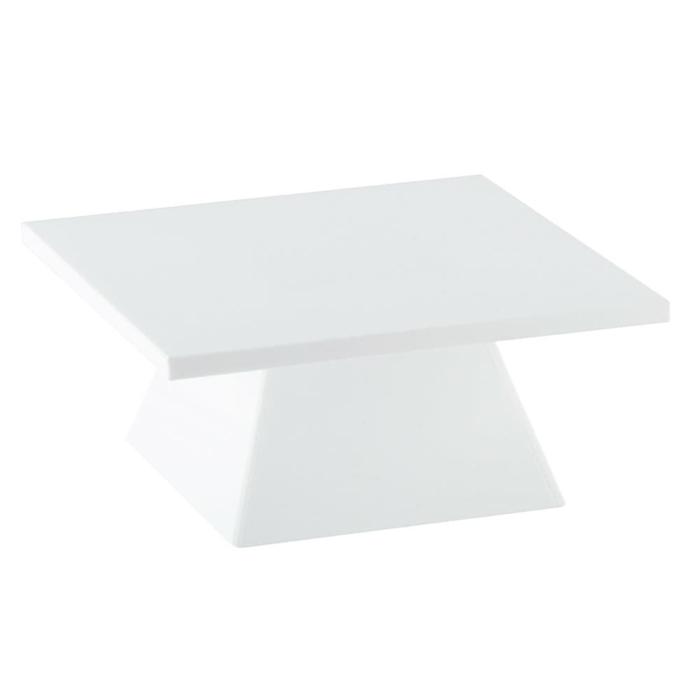 Cal-Mil 1917-1-15 Square Pedestal Riser - 9x9x4 3/4", White