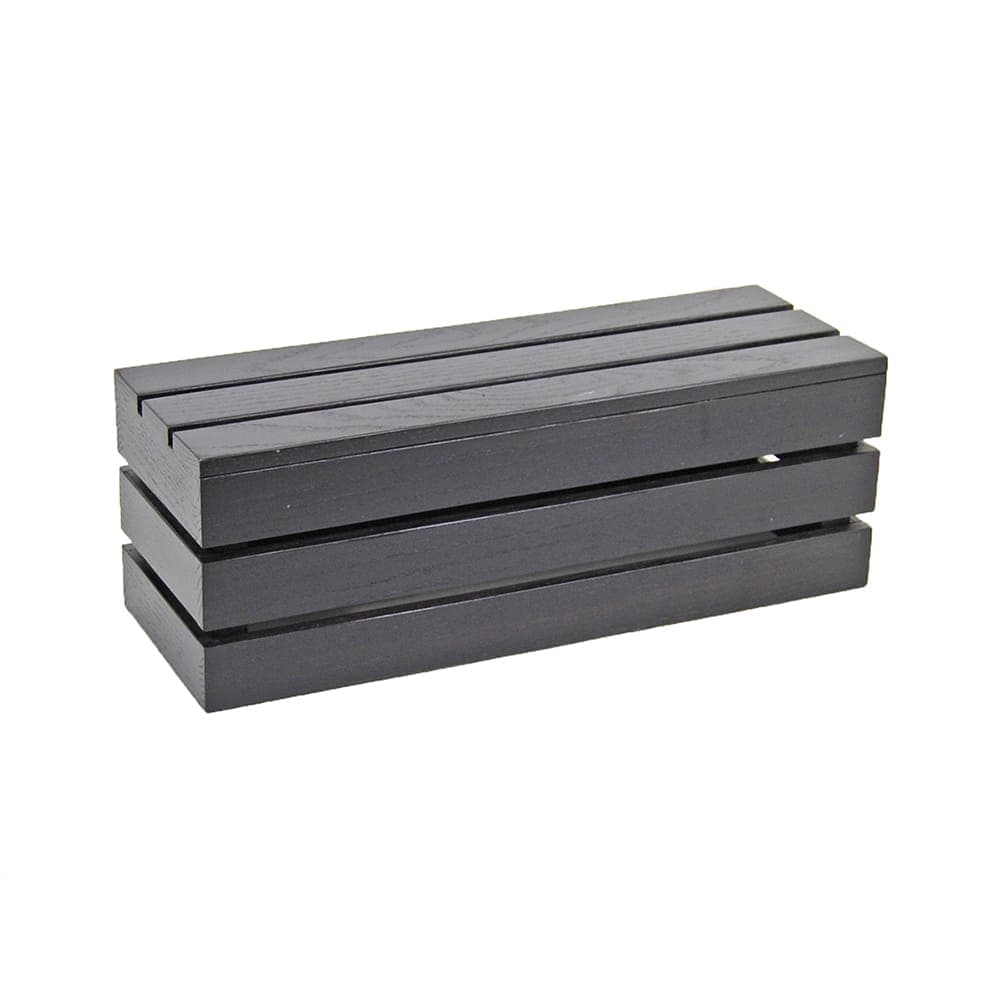 Cal-Mil 1943-7-96 Rectangular Display Riser Crate - 20"L x 7"W x 7"H, Midnight Bamboo