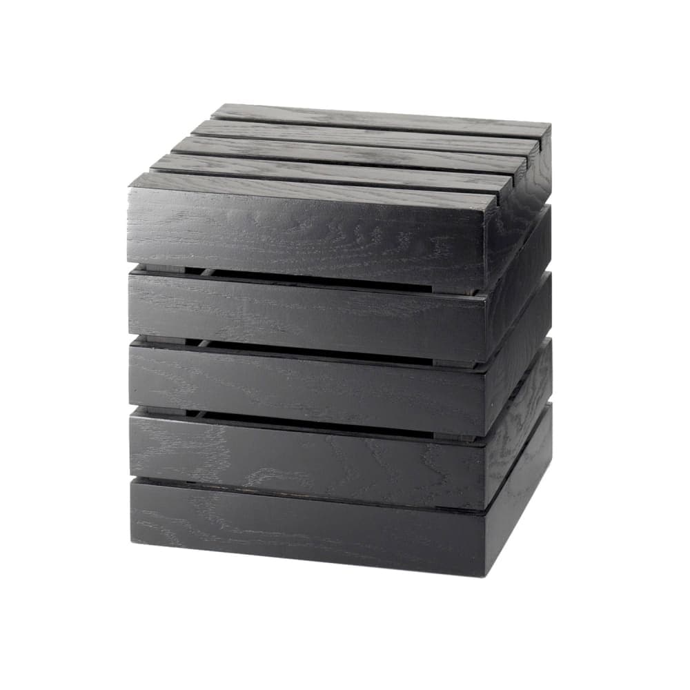 Cal-Mil 1944-12-96 12" Square Display Riser Crate - 12"H, Midnight Bamboo