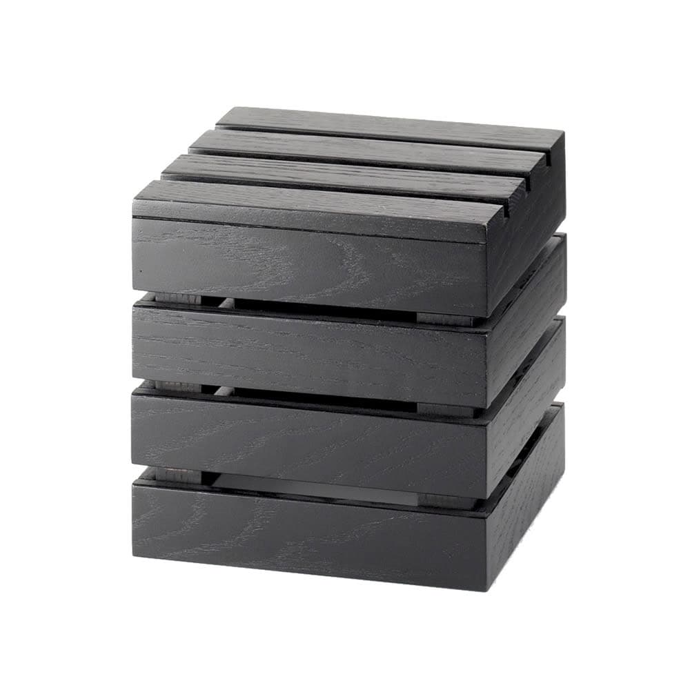 Cal-Mil 1944-9-96 9" Square Display Riser Crate - 9"H, Midnight Bamboo