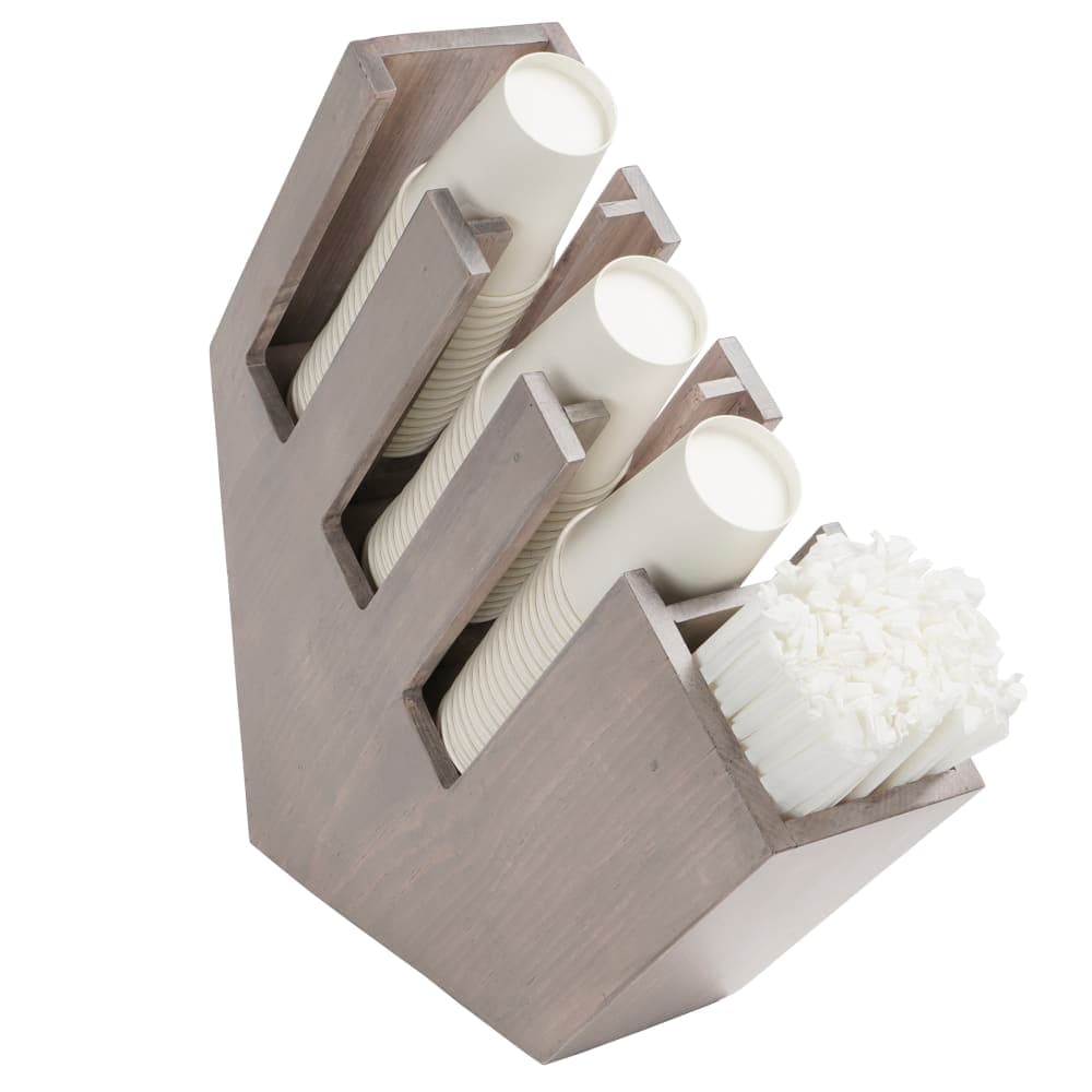 Cal-Mil 2051-110 Straw, Cup & Lid Organizer, (4) Compartment, All Cup Types