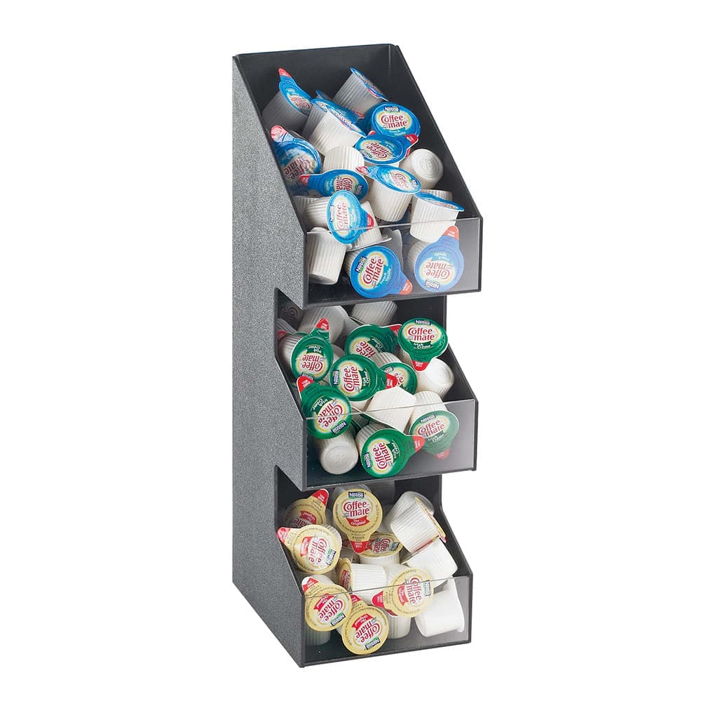 Cal-Mil 2053 Condiment Organizer w/ (3) Bins - Black