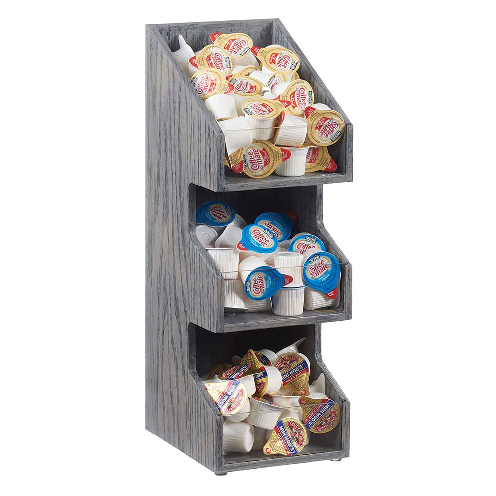 Cal-Mil 2053-83 Condiment Organizer w/ (3) Bins - Gray