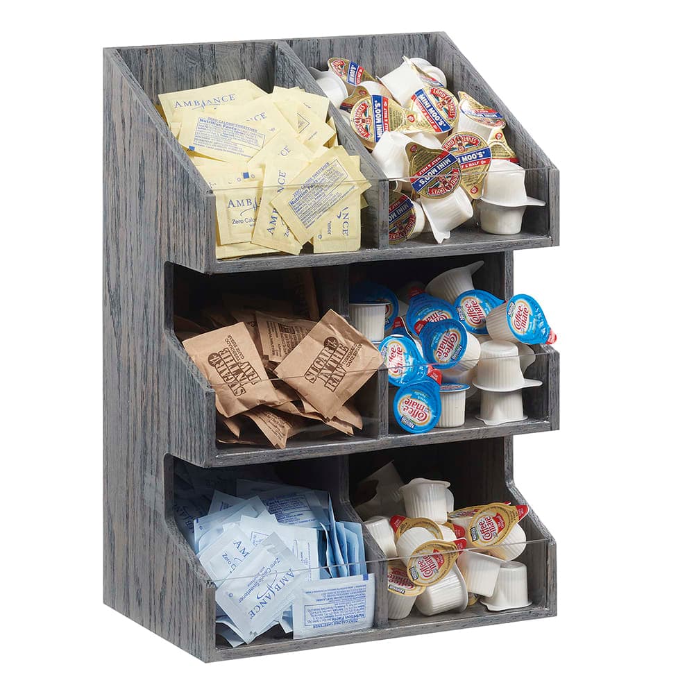 Cal-Mil 2054-83 Condiment Organizer w/ (6) Bins - Gray