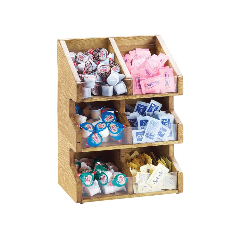 Cal-Mil 2054-99 Condiment Organizer w/ (6) Bins - Brown