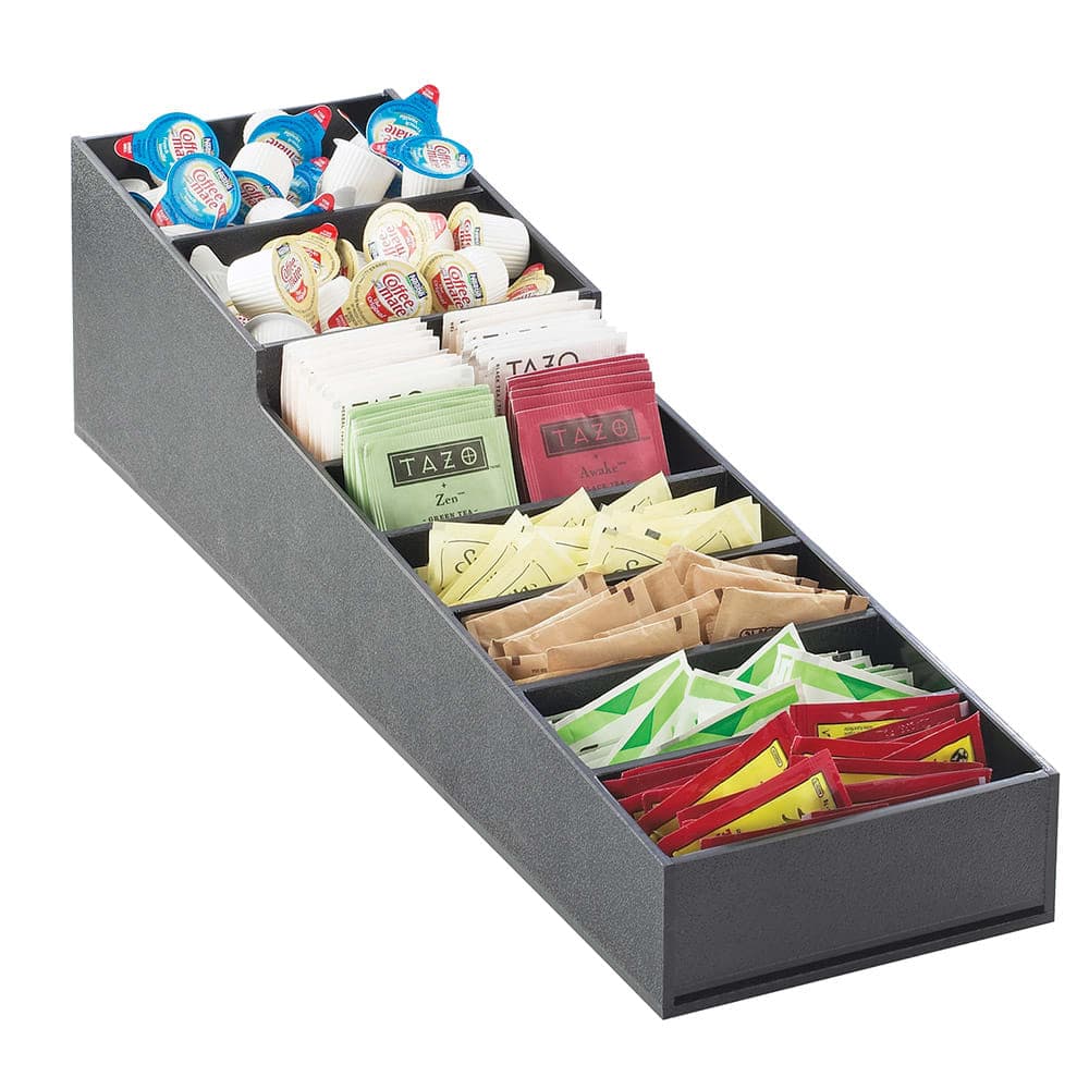 Cal-Mil 2059 Condiment Organizer w/ (8) Bins - Black