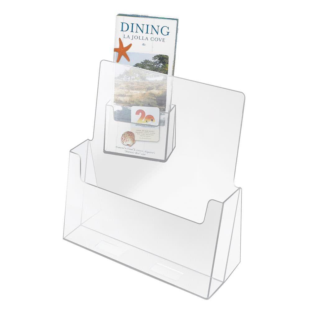 Cal-Mil 209 Tabletop Menu/Brochure Holder - 6" x 8 1/2", Acrylic