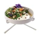 Cal-Mil 22016-4-15 Riser Bowl Stand for 10" Plate - 9"D x 4"H, Steel, White thumbnail 2