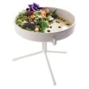 Cal-Mil 22016-7-15 Riser Bowl Stand for 10" Plate - 9"D x 7"H, Steel, White thumbnail 2